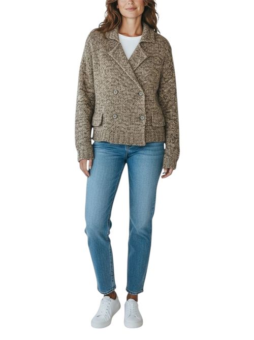 giacca maglia donna marrone La fileria | 10215-17315130